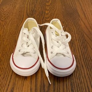 White Converse sneakers